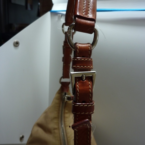 Prada Vintage BEIGE  Nylon Shoulder Bag - Picture 7 of 16